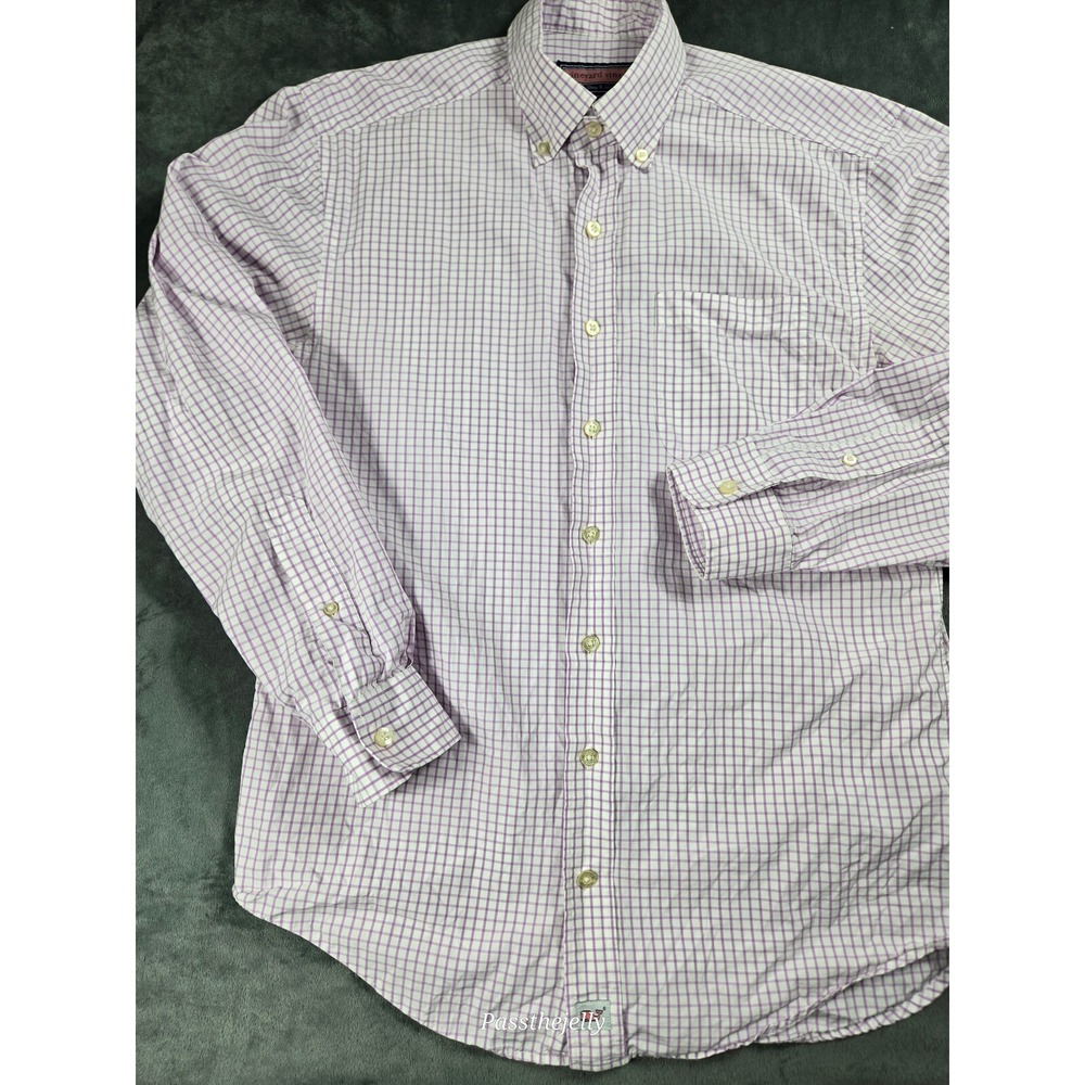 Vineyard Vines Shirt Mens Small Gingham Check Oxford Button‎ Down Long Sleeve